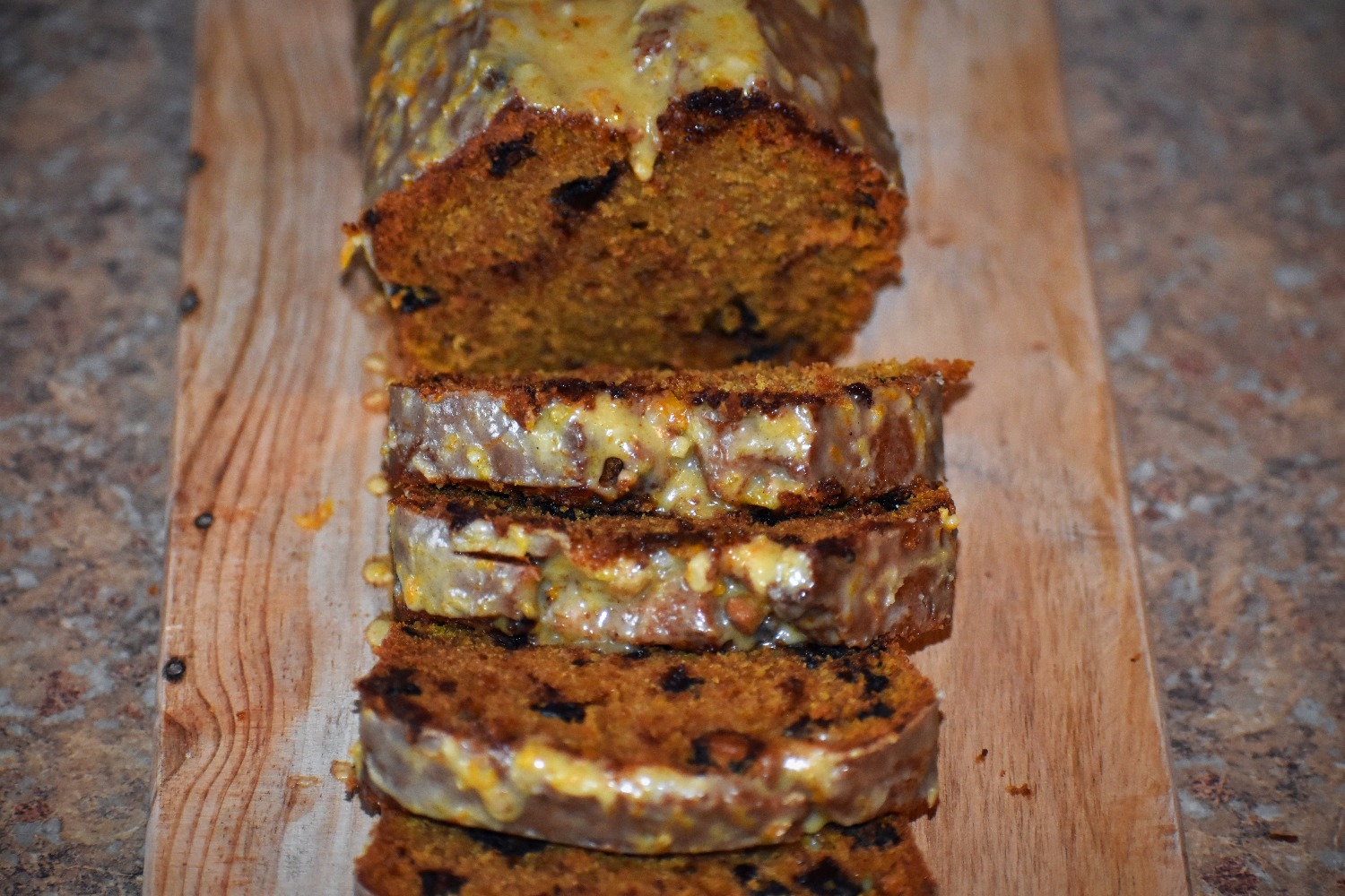 Pumpkin Loaf with Orange Glaze