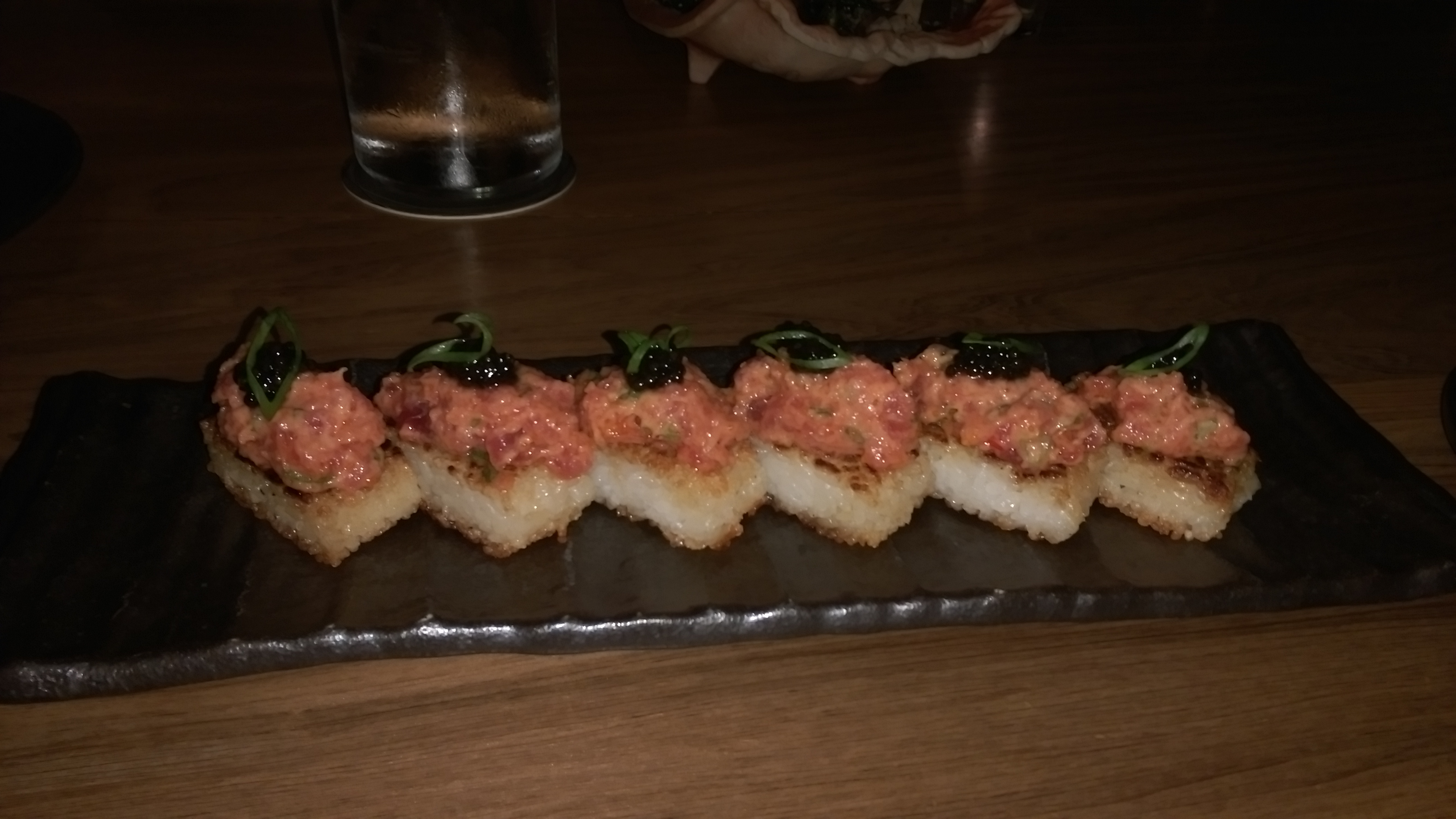 Crispy rice spicy tuna 